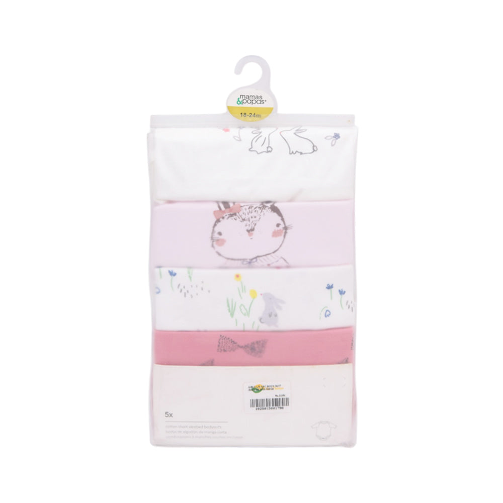 GIRLS L/S 5PC BODY SUIT IR-25 18-24M MP04 Default Title - MamasJan KidsWear