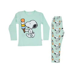 GIRLS L/S 2PC CHARACTER SLEEPING SUIT ZHW-25 4-5 YEAR 009 Default Title - MamasJan KidsWear