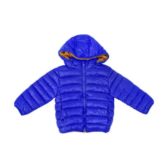 BOYS L/S PUFFER JACKET HOODED ROYAL-BLUE IR-25 6-7 YEAR F-03 Default Title - MamasJan KidsWear