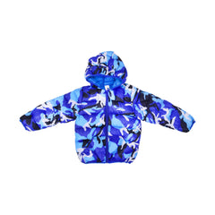 BOYS L/S PUFFER JACKET HOODED BLUE IR-25 3-4 YEAR CC-6 Default Title - MamasJan KidsWear