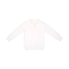 BOYS L/S SWEATER COLLAR OFF-WHITE IR-25 7-8 YEAR 25210-2 Default Title - MamasJan KidsWear