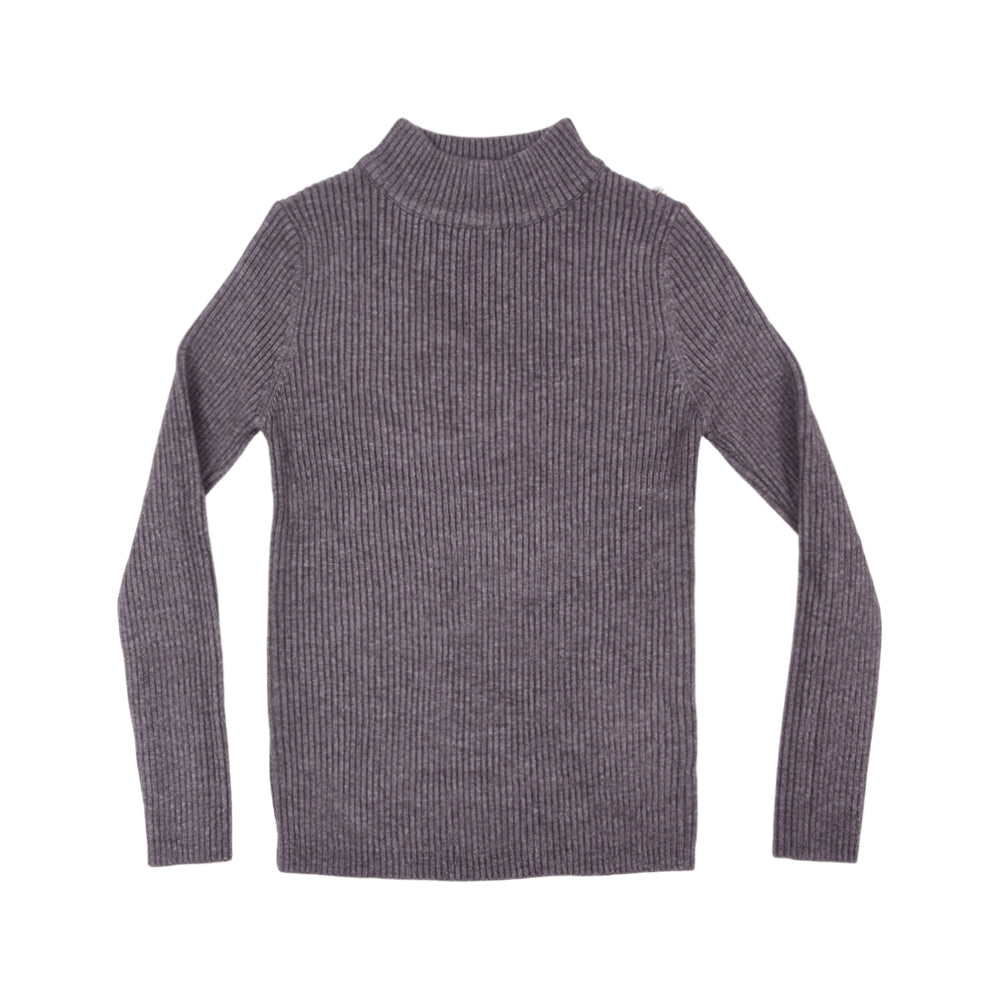 BOYS L/S ROUND NECK SWEATER D-GREY IR-25 4-5 YEAR 2105-18 Default Title - MamasJan KidsWear