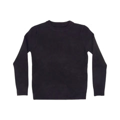 BOYS L/S ROUND NECK SWEATER BLACK IR-25 5-6 YEAR 2108-21 Default Title - MamasJan KidsWear