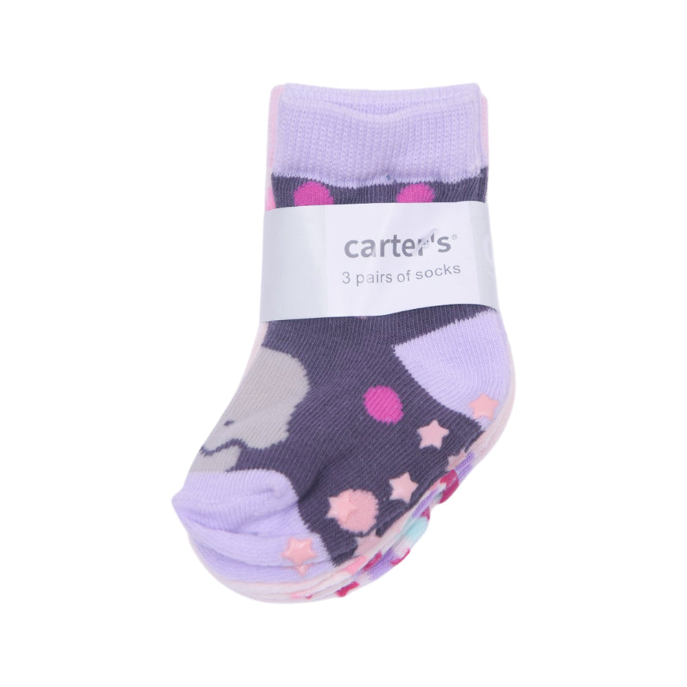 BABY SOCKS 3 PAIR PACK CARTERS IR-25 3-4 YEAR NO.8 Default Title - MamasJan KidsWear