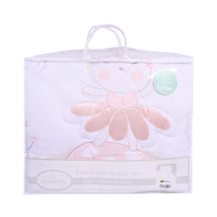 BABY 3PC QUILTED PILLOW MATRESS SET PEACH IR-25 BD-31 Default Title - MamasJan KidsWear