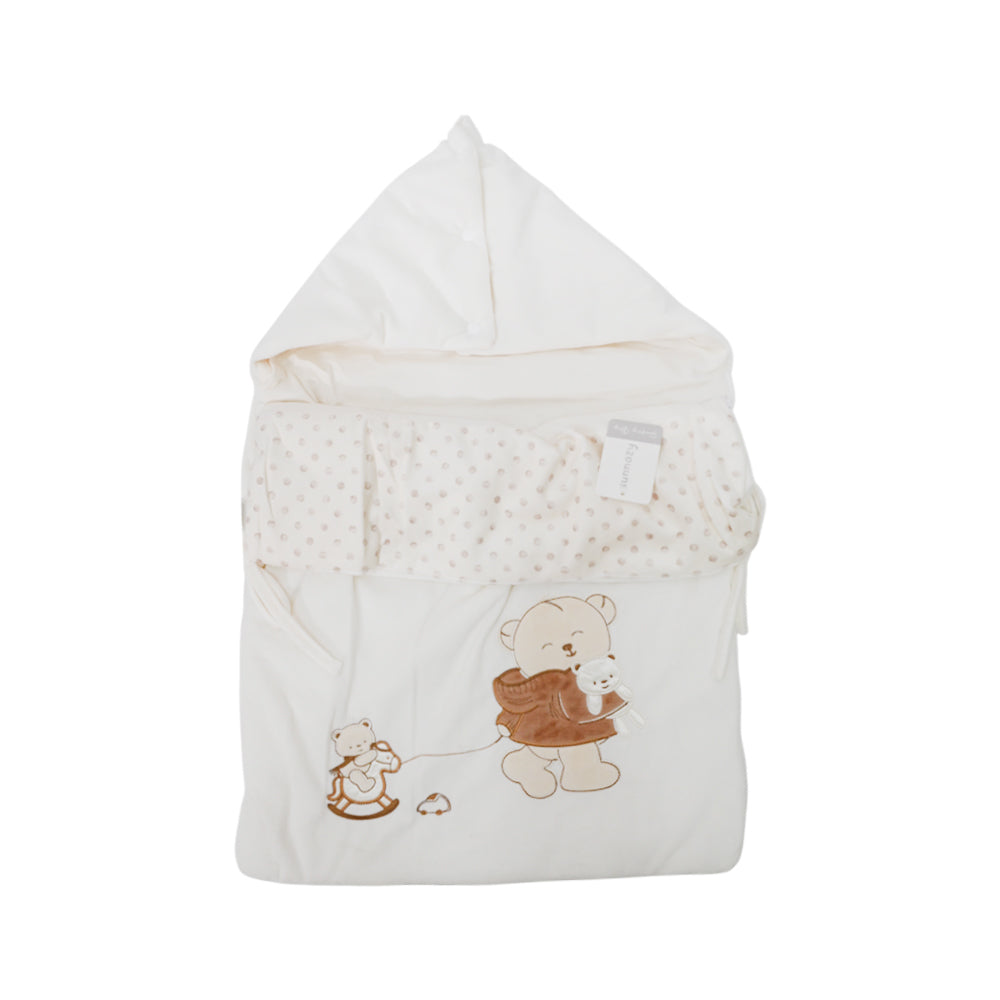 BABY SLEEPING BAG SUNN02Y OFF WHITE IR-25 BD-32-B1 Default Title - MamasJan KidsWear