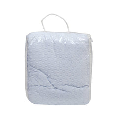 BABY QUILTED BLANKET 90X120CM L-BLUE IR-25 BL-36F Default Title - MamasJan KidsWear