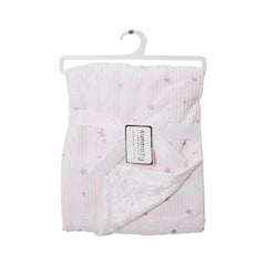 BABY FLEECE WRAPPING SHAWL PINK IR-25 BL-46-P Default Title - MamasJan KidsWear