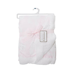 BABY FLEECE WRAPPING SHAWL PINK IR-25 BL-48-B Default Title - MamasJan KidsWear