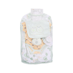 BABY 7PC GIFT SET HANGER L-GREEN IR-25 0-3M S-7318 Default Title - MamasJan KidsWear