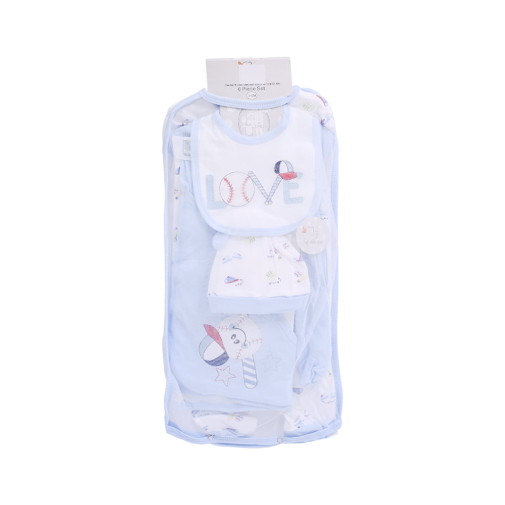 BABY 6PC GIFT SET HANGER LITL DUCK IR-25 3-6M S-6307 Default Title - MamasJan KidsWear