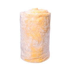 BLANKET IMBOSSED SOLID IR 1 PLY YELLOW 200X240 Default Title - MamasJan Household