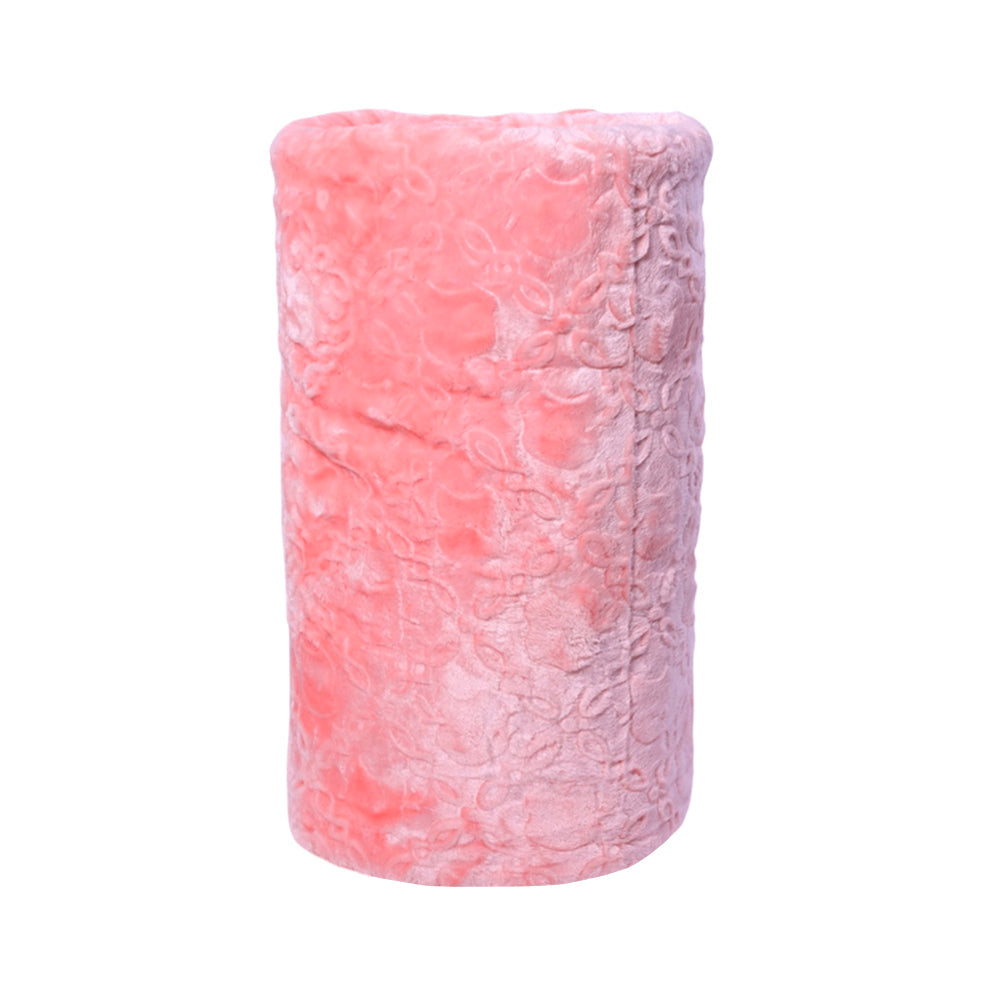 BLANKET IMBOSSED SOLID IR 1 PLY PEACH 200X240 Default Title - MamasJan Household