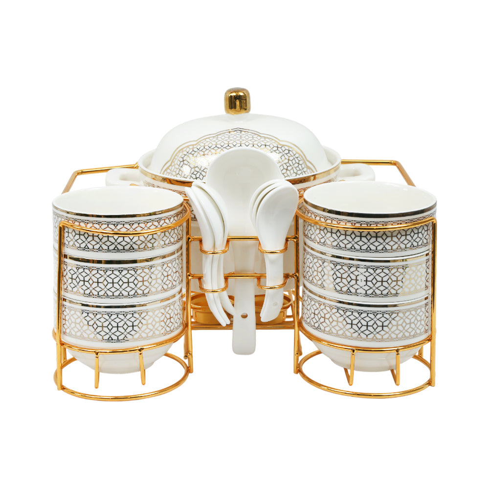 SOUP SET 15PC ONE MORE IR S2037-D303 Default Title - MamasJan Crockery