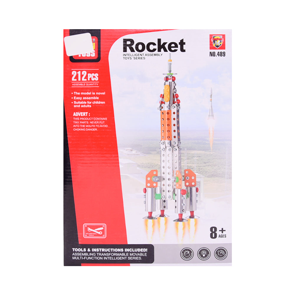 489B DIY METAL ROCKET BLOCKS 212PCS A.I Default Title - MamasJan Toys