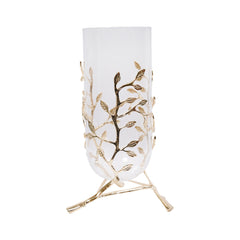 VASE GOLDEN STAND 6287 L Default Title - MamasJan Décor