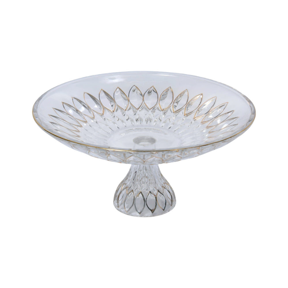 BOWL CRYSTAL GOLDEN 0640-16 Default Title - MamasJan Décor