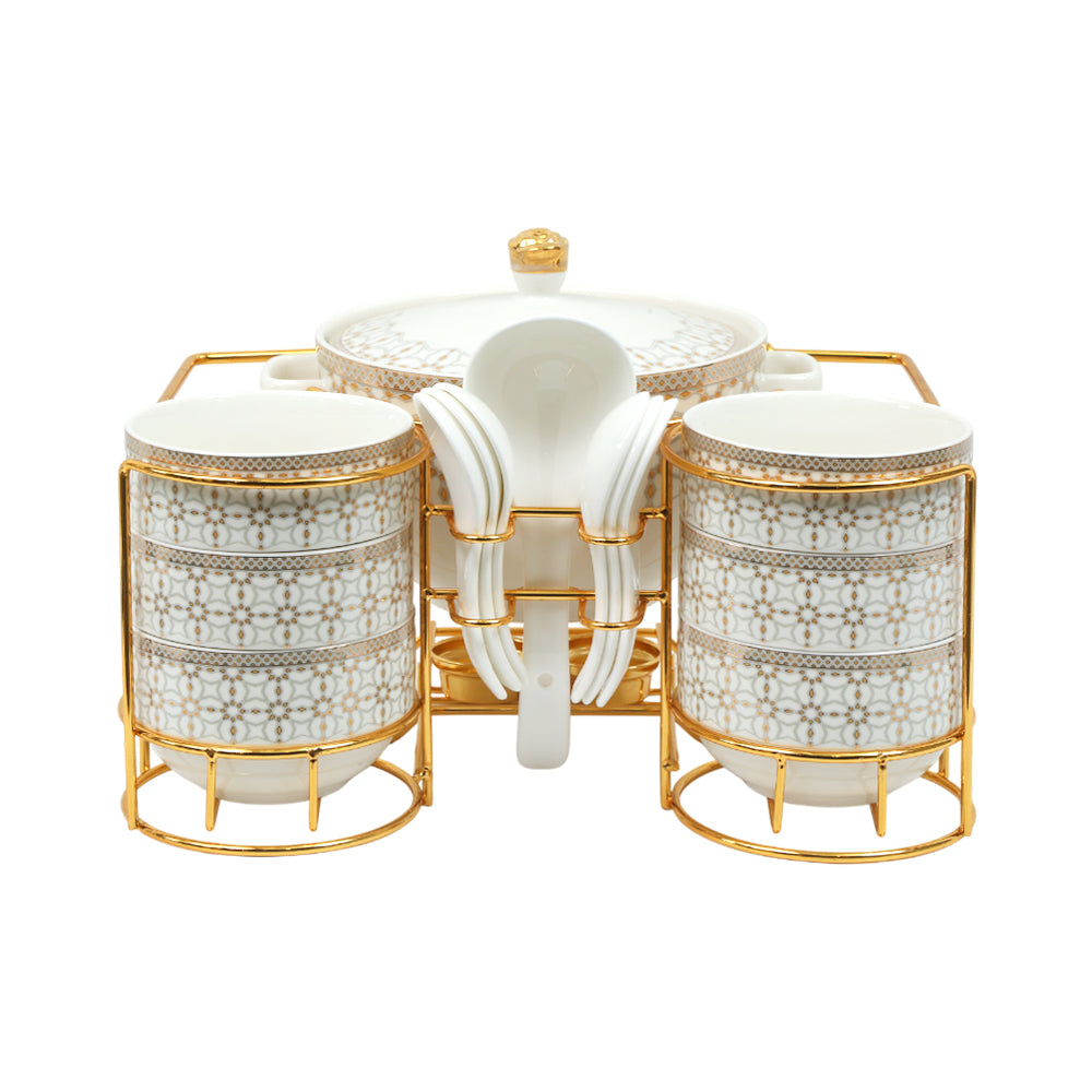 SOUP SET 15PC ONE MORE IR S2421-D233E Default Title - MamasJan Crockery