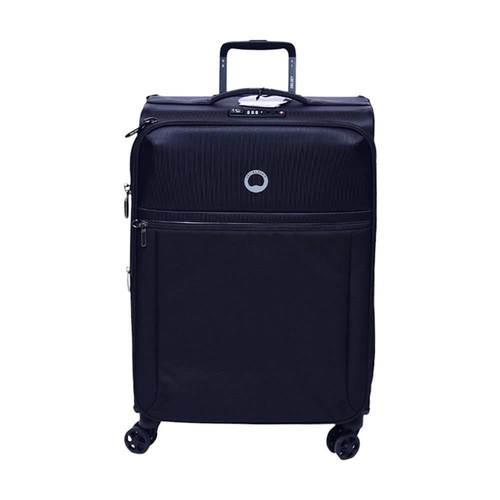 DELSEY TROLLEY CASE BROC BLACK 24INCH Default Title - MamasJan Luggage