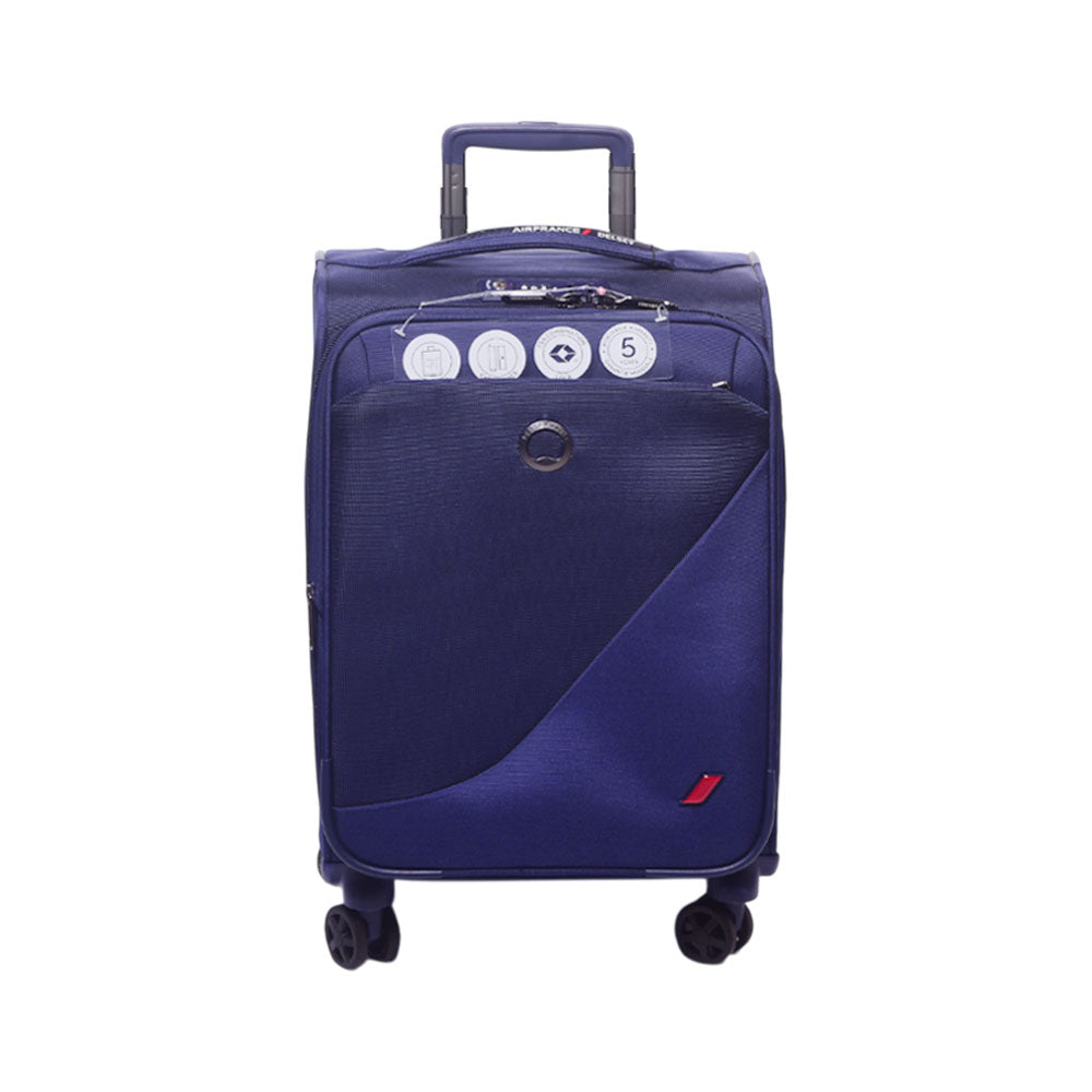 DELSEY TROLLEY CASE DESTINATION NAVY-BLUE 20INCH Default Title - MamasJan Luggage