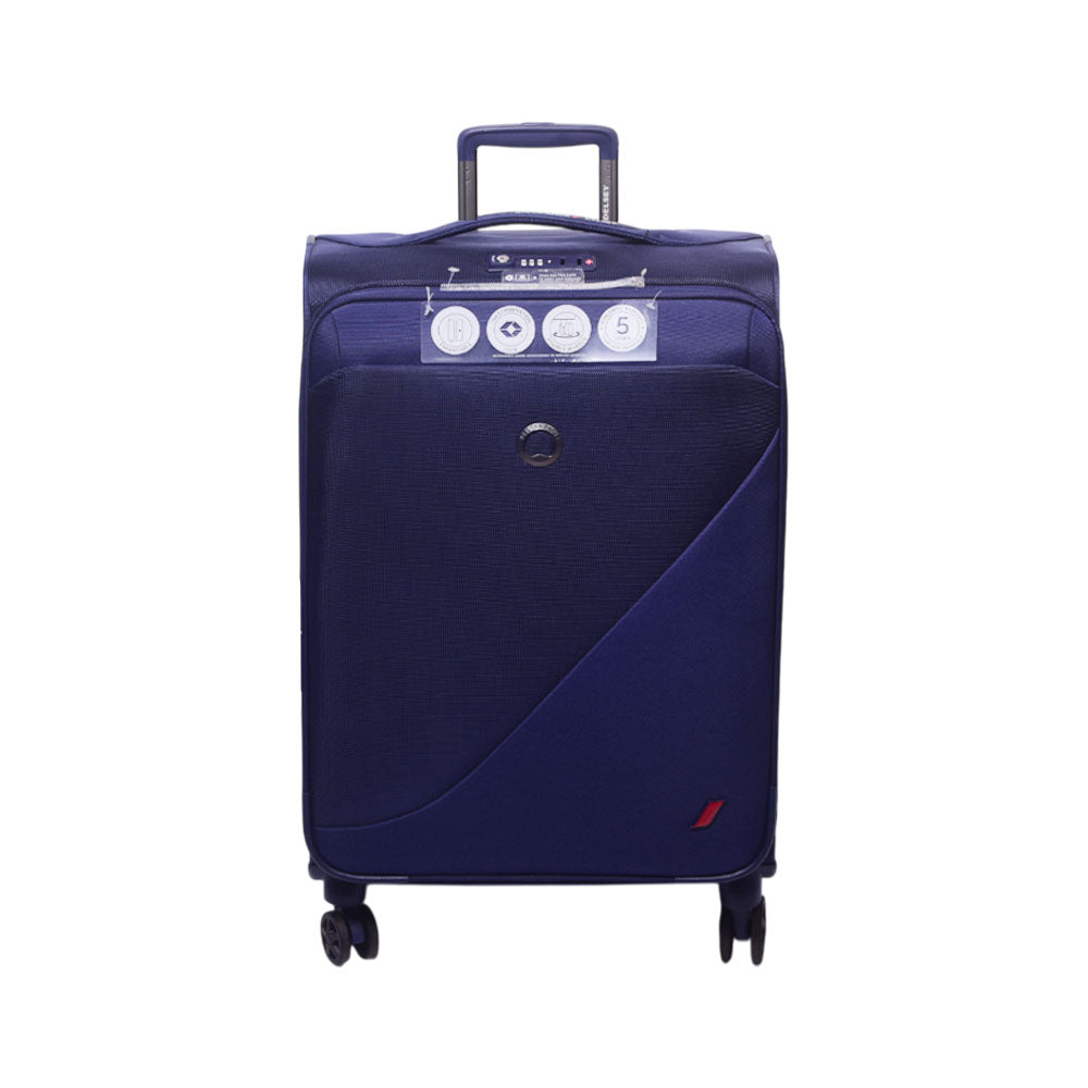 DELSEY TROLLEY CASE DESTINATION NAVY-BLUE 24INCH Default Title - MamasJan Luggage