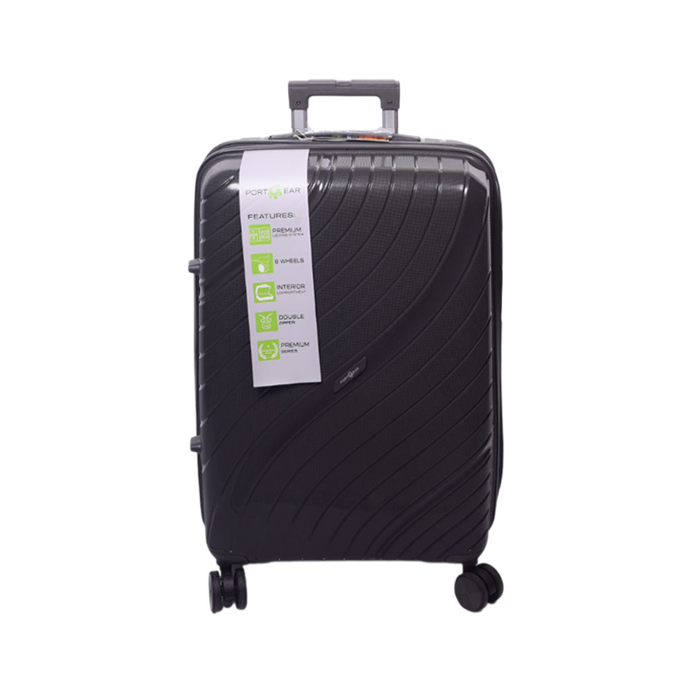 PORT GEAR TROLLEY CASE 24INCH GREY PP05 Default Title - MamasJan Luggage