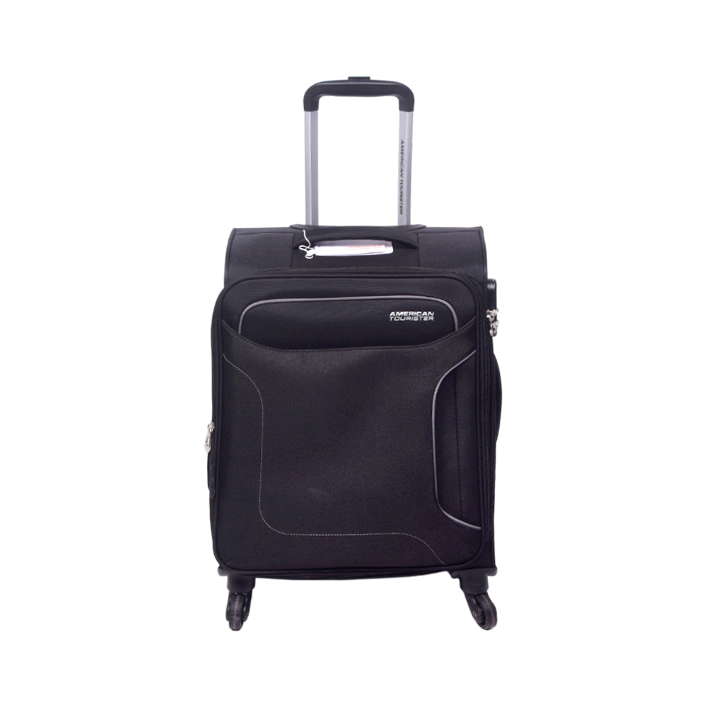AMERICAN TOURISTER HOLIDAY TROLLEY CASE 20INCH BLACK Default Title - MamasJan Luggage