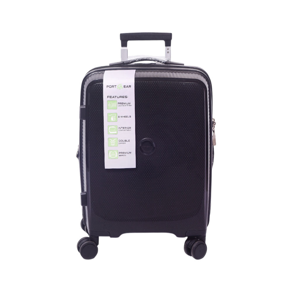 PORT GEAR TROLLEY CASE 20INCH BLACK BELMONTE 4 Default Title - MamasJan Luggage