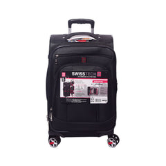SWISS TECH TROLLEY CASE EXECUTIVE BLACK 20 INCH Default Title - MamasJan Luggage