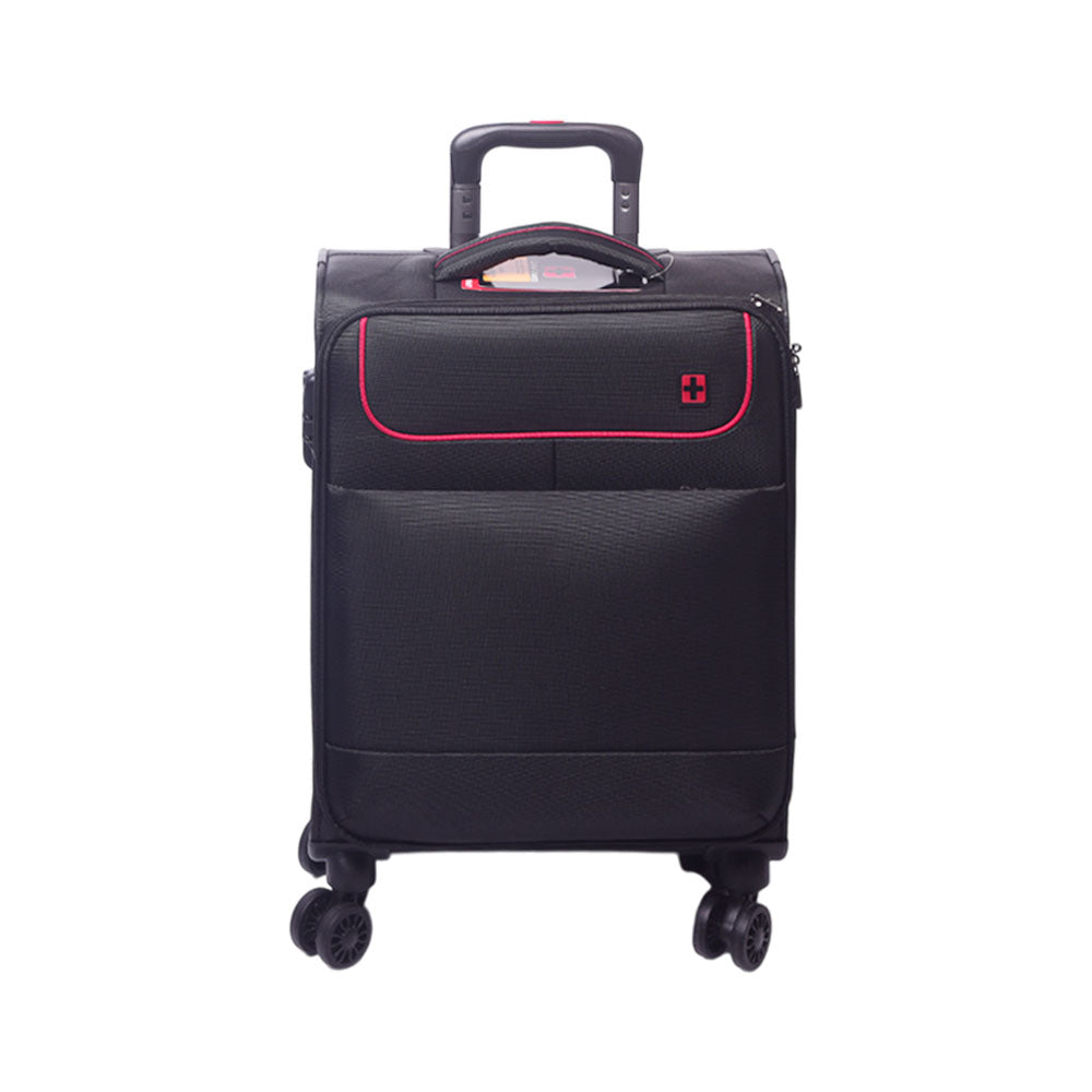 SWISS GAMA TROLLEY CASE BLACK 20 INCH Default Title - MamasJan Luggage