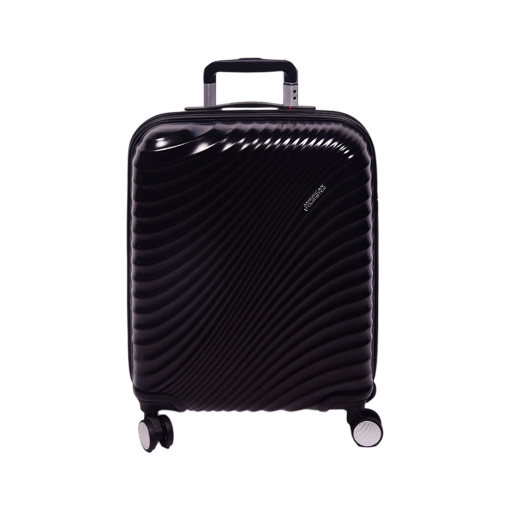 AMERICAN TOURISTER TROLLEY CASE JETGLAM PLUS BLACK 20INCH Default Title - MamasJan Luggage
