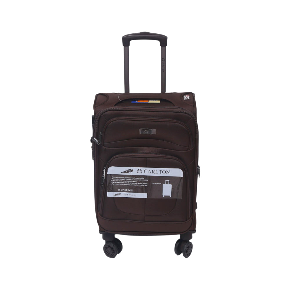 CARLTON TROLLEY CASE 20INCH COFFEE Default Title - MamasJan Luggage