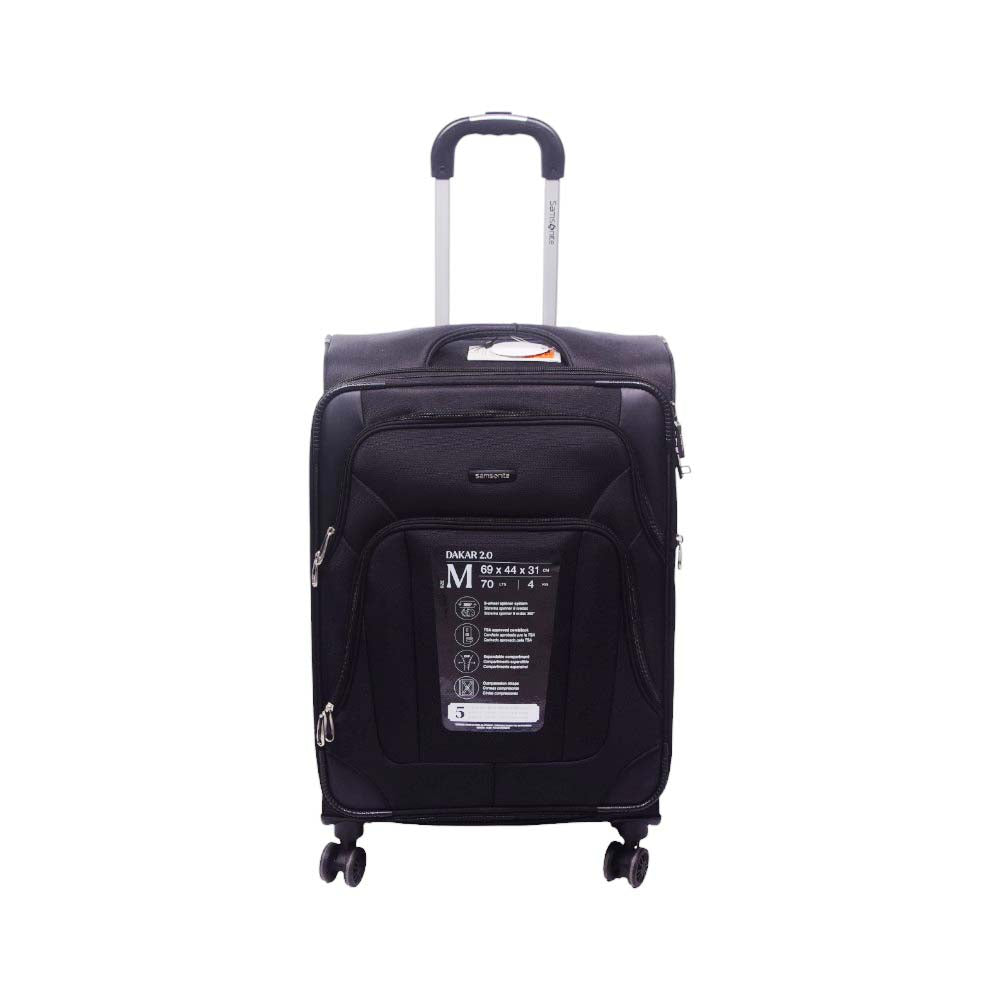 SAMSONITE TROLLEY CASE DAKAR 2.0 24INCH BLACK Default Title - MamasJan Luggage