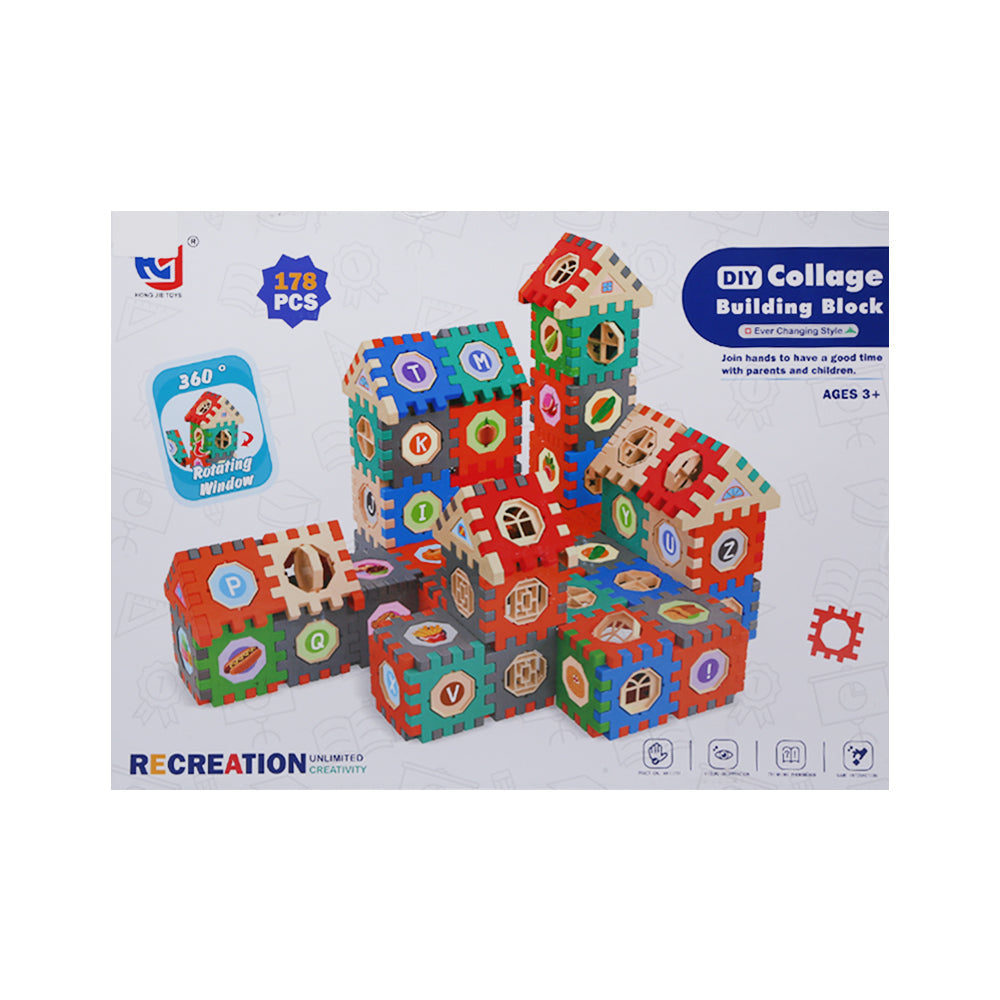 E036 DIY BUILDING BLOCK SET 178PCS Default Title - MamasJan Toys