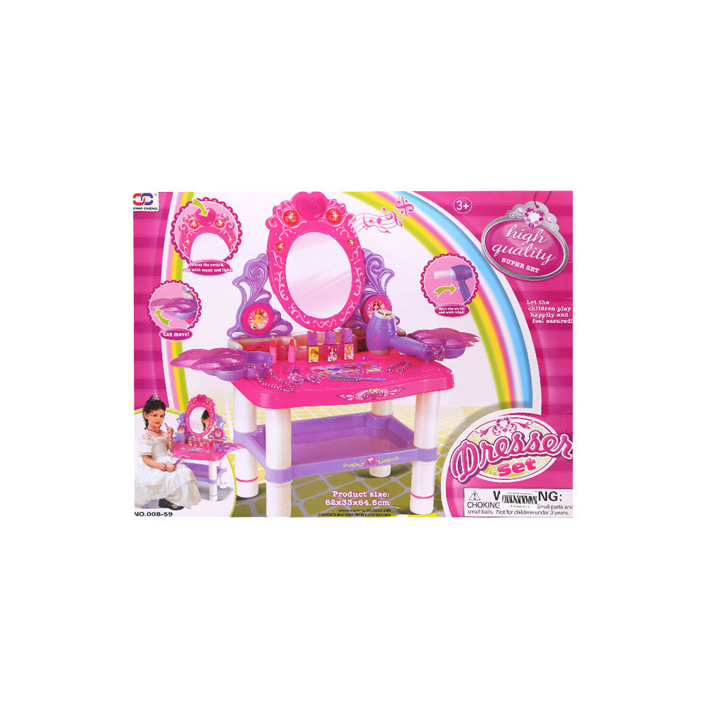 008-59 HIGH QUALITY DRESSER W-STOOL A.I Default Title - MamasJan Toys