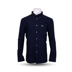 LAC MEN L/S BUTTON DOWN SHIRT 1911F2W NVY L (IR) XL - MamasJan mens wear