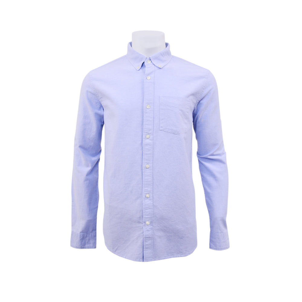 GAP MEN L/S BUTTON DOWN SHIRT 608574-051 BLU L (IR) XL - MamasJan mens wear