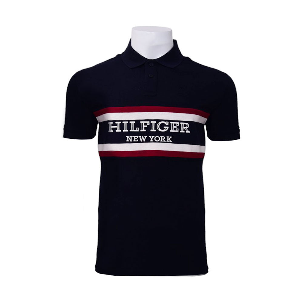 TH MEN S/S POLO SHIRT 78JB579-410 NVY L (IRS) XL - MamasJan mens wear