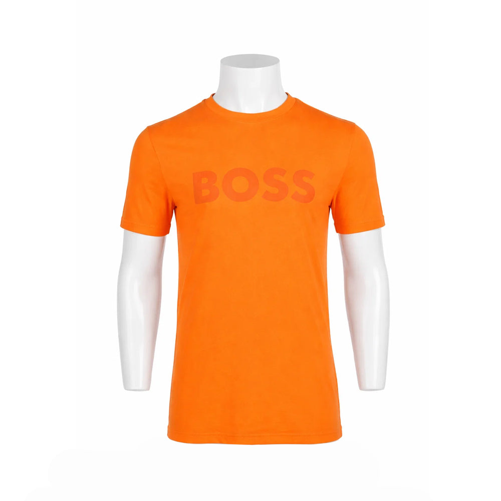 HB MEN S/S R.NECK SHIRT 50481923-890 ORNG M (IRS) M - MamasJan mens wear