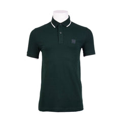 HB MEN S/S POLO SHIRT 50507699-350 D-GRN L (IRS) L - MamasJan mens wear