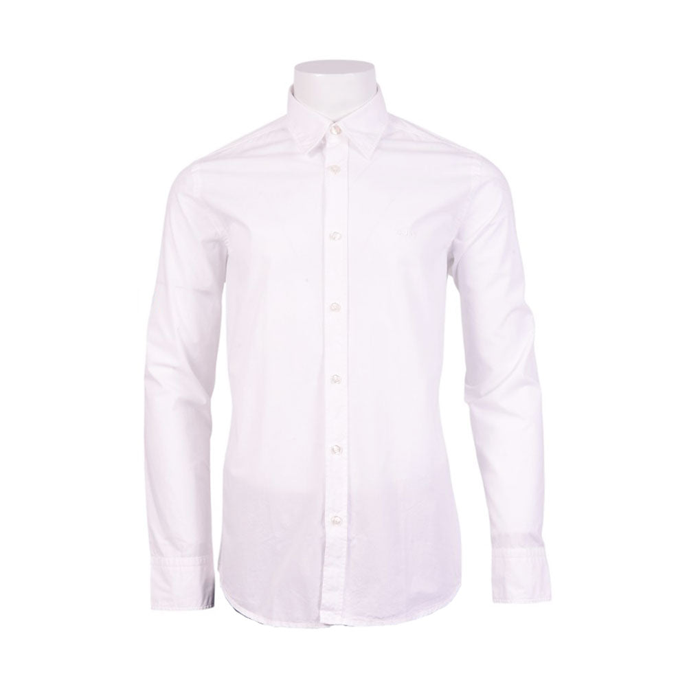 HB MEN L/S DRESS SHIRT 50518304-100 WHT L (IR) XL - MamasJan mens wear