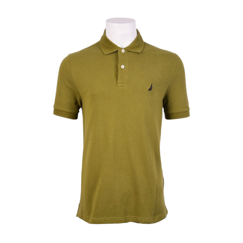 NAUTICA MEN S/S POLO SHIRT KR8100 OLV L (IRS) XL - MamasJan mens wear