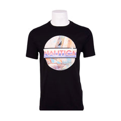 NAUTICA MEN S/S R.NECK SHIRT VR4823 BLK L (IRS) L - MamasJan mens wear