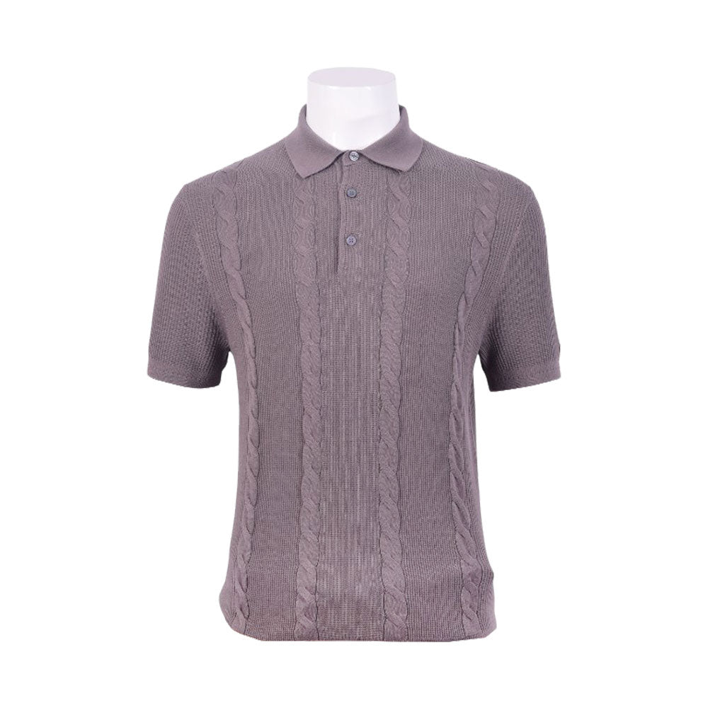 TH MEN S/S POLO SHIRT XM0342-PRR GRY L IRS XL - MamasJan mens wear