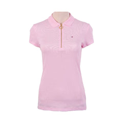 TH WOMEN S/S POLO SHIRT 76J1536-692 PNK M (IRS) XL - MamasJan mens wear