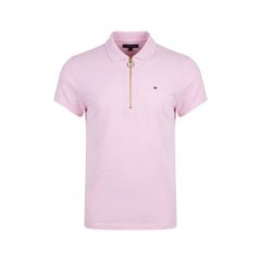 TH WOMEN S/S POLO SHIRT 76J1536-692 PNK XL (IRS) Default Title - MamasJan mens wear