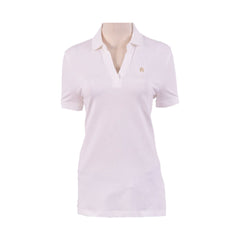 TH WOMEN S/S POLO SHIRT XW03950-101 WHT L (IRS) S - MamasJan mens wear