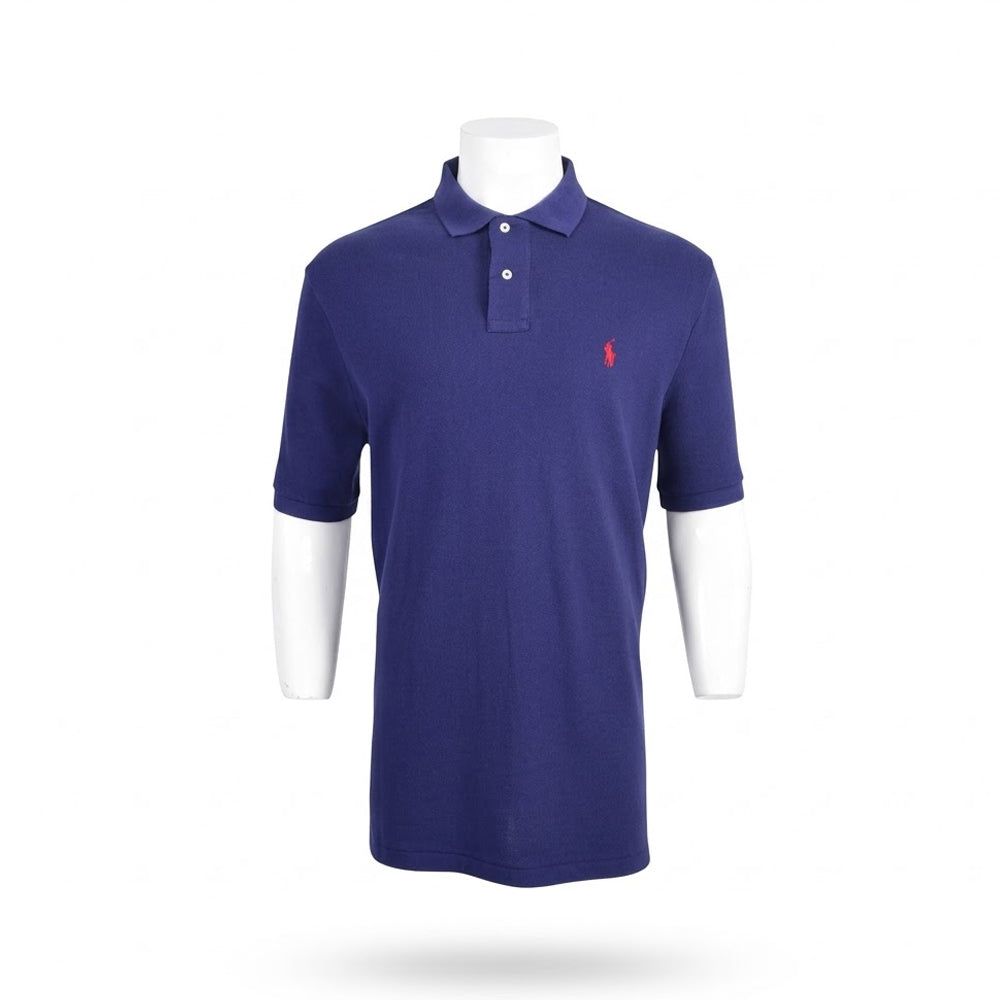 RL MEN S/S POLO SHIRT 656012 NVY L (IR) XL - MamasJan mens wear