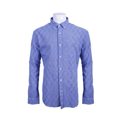 RL MEN L/S BUTTON DOWN SHIRT 200004 BLU XL (IR) Default Title - MamasJan mens wear