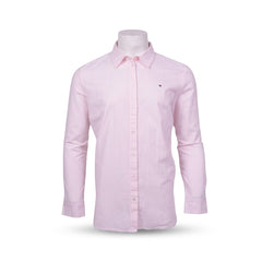 TH WOMEN L/S DRESS SHIRT 76J4827-690 PNK/WHT L (IR) L - MamasJan mens wear